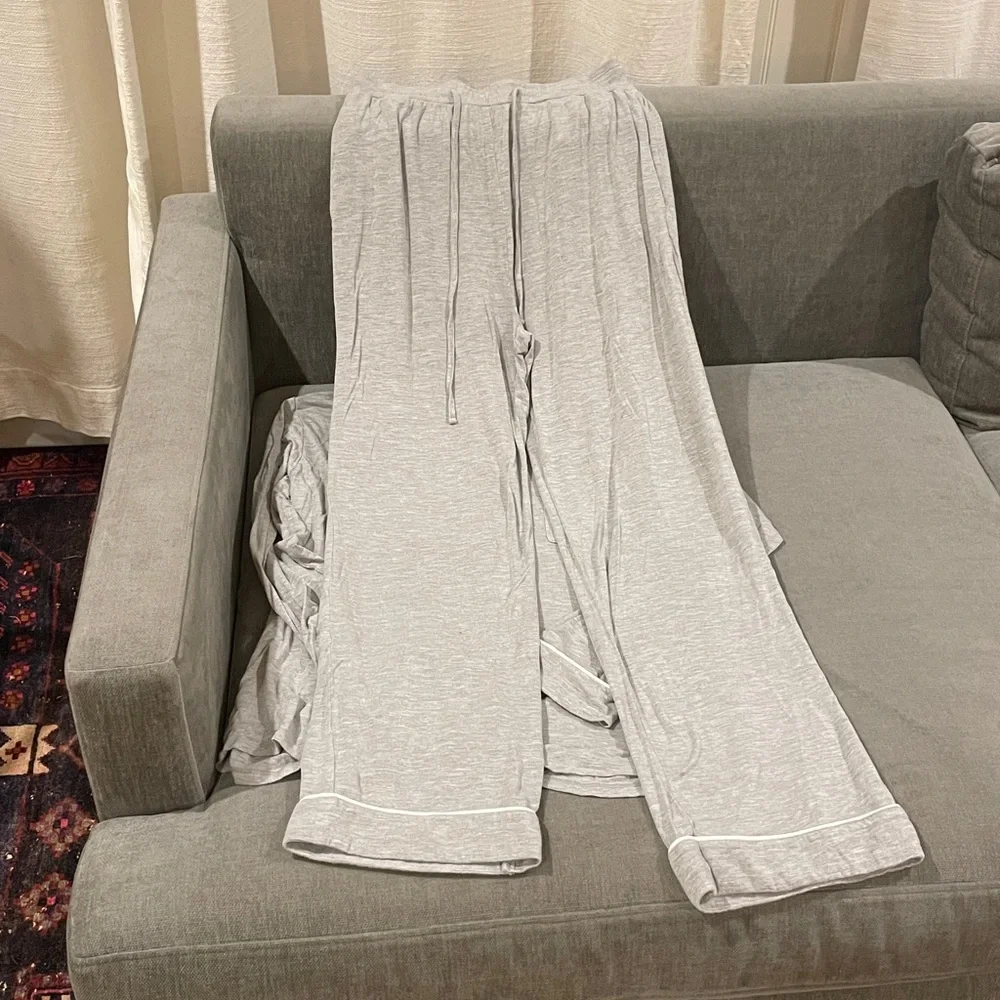 Quince Bamboo Jersey Long Sleeve Pajama Set - Picture 6 of 10